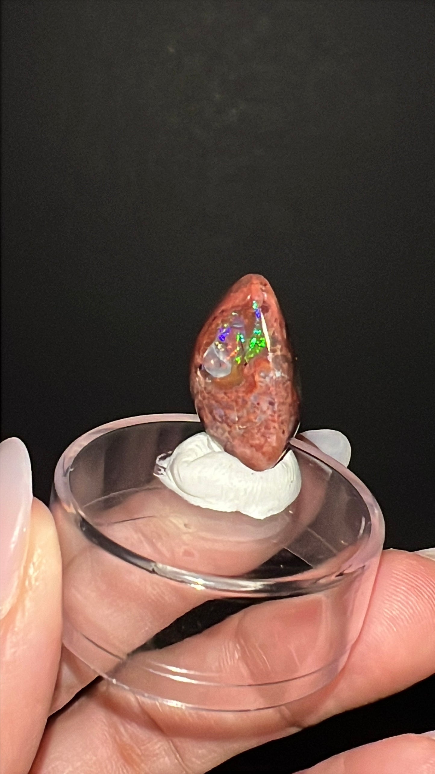 “Phantom Flame”Mexican Cantera Opal | 18.84 ct | Mexico