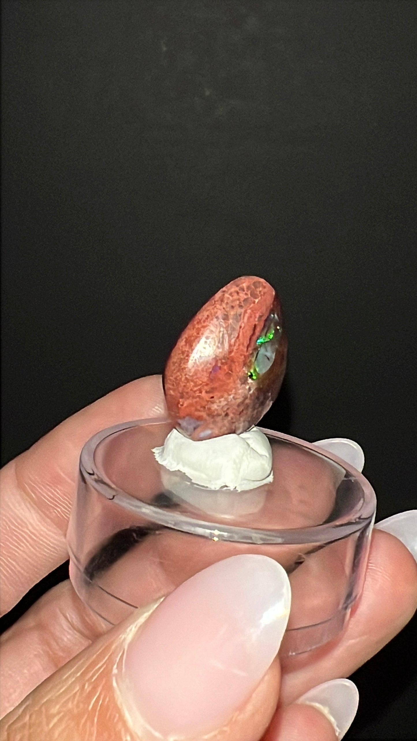“Phantom Flame”Mexican Cantera Opal | 18.84 ct | Mexico