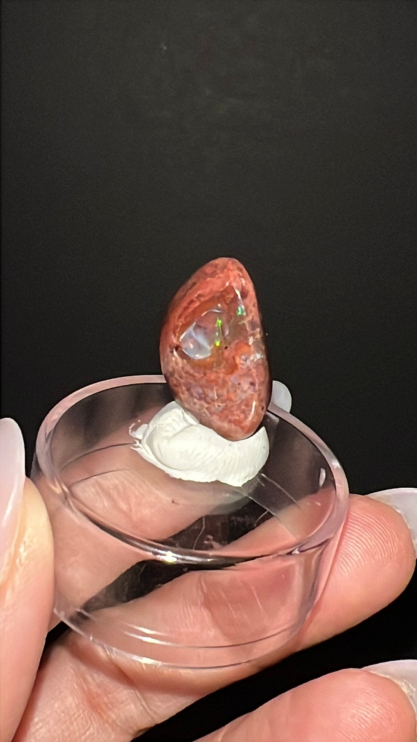 “Phantom Flame”Mexican Cantera Opal | 18.84 ct | Mexico