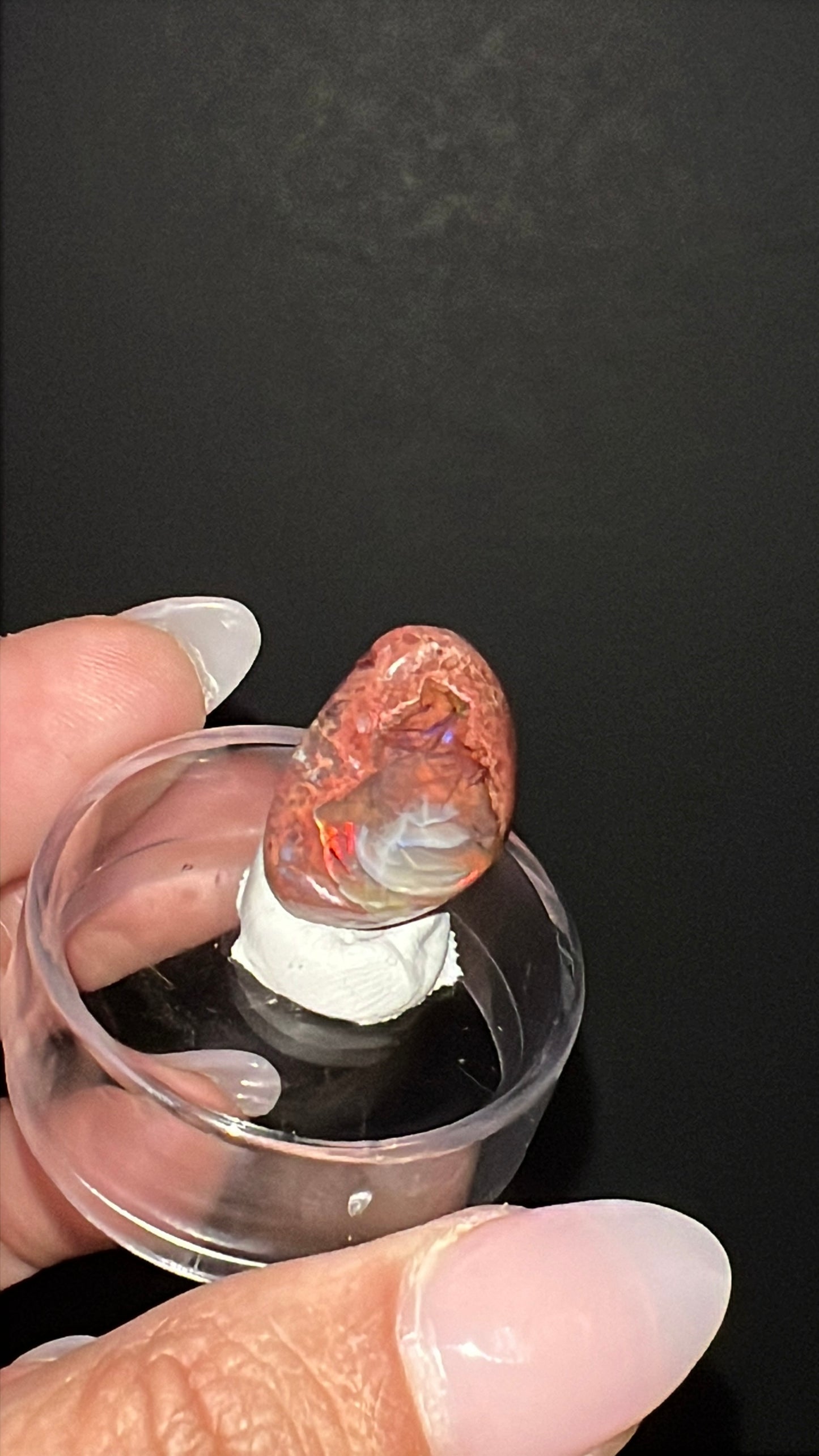 “Phantom Flame”Mexican Cantera Opal | 18.84 ct | Mexico