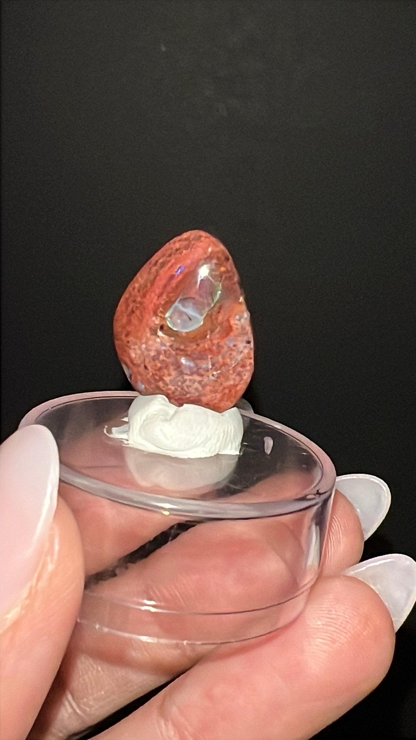 “Phantom Flame”Mexican Cantera Opal | 18.84 ct | Mexico