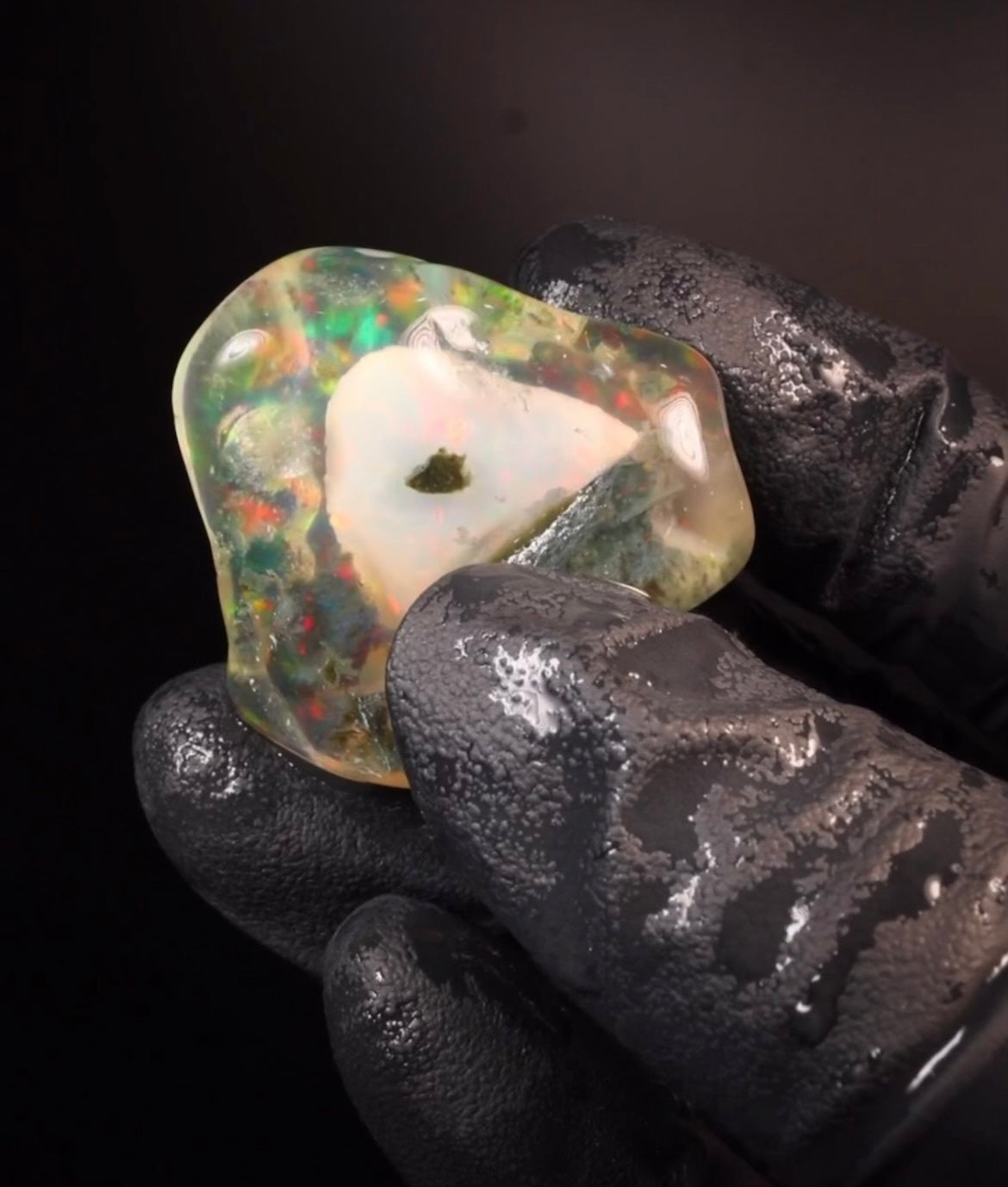 53.5 Ct Ethiopian Welo Hydrophane "Phantom" Water Opal.