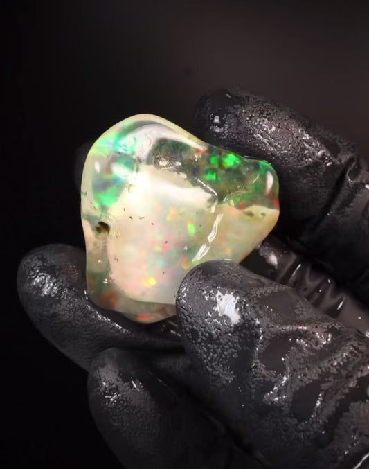 53.5 Ct Ethiopian Welo Hydrophane "Phantom" Water Opal.