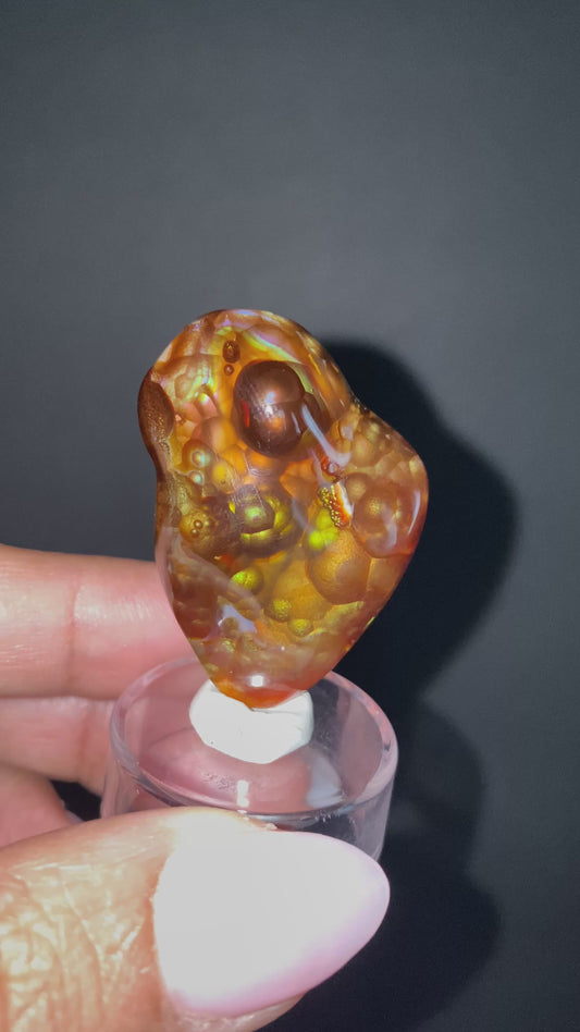 Molten Bloom Fire Agate | 56.11 ct | Arizona